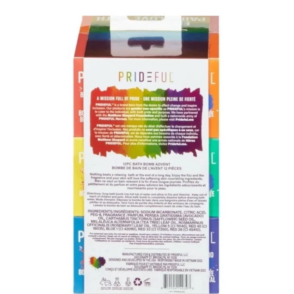 Prideful 12 piece bath bomb